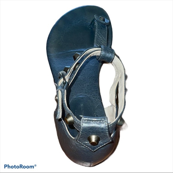 Balenciaga Studded T Strap Sandals - Picture 4 of 7